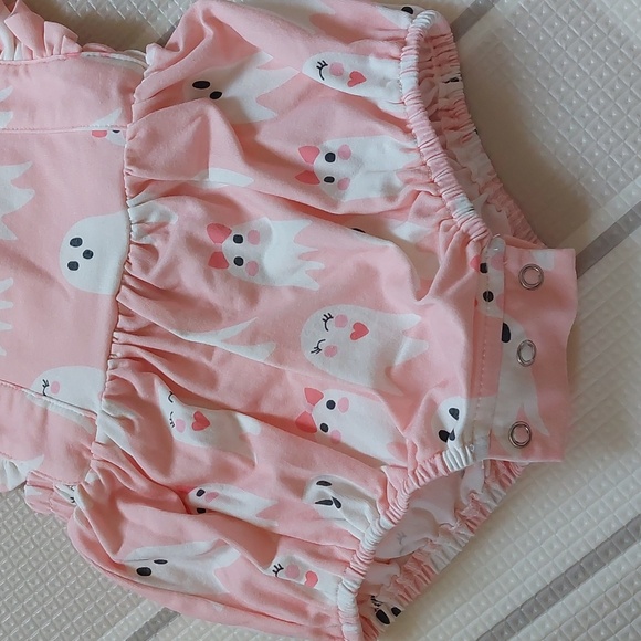 Halloween Ghost Romper - Pink - Picture 4 of 4